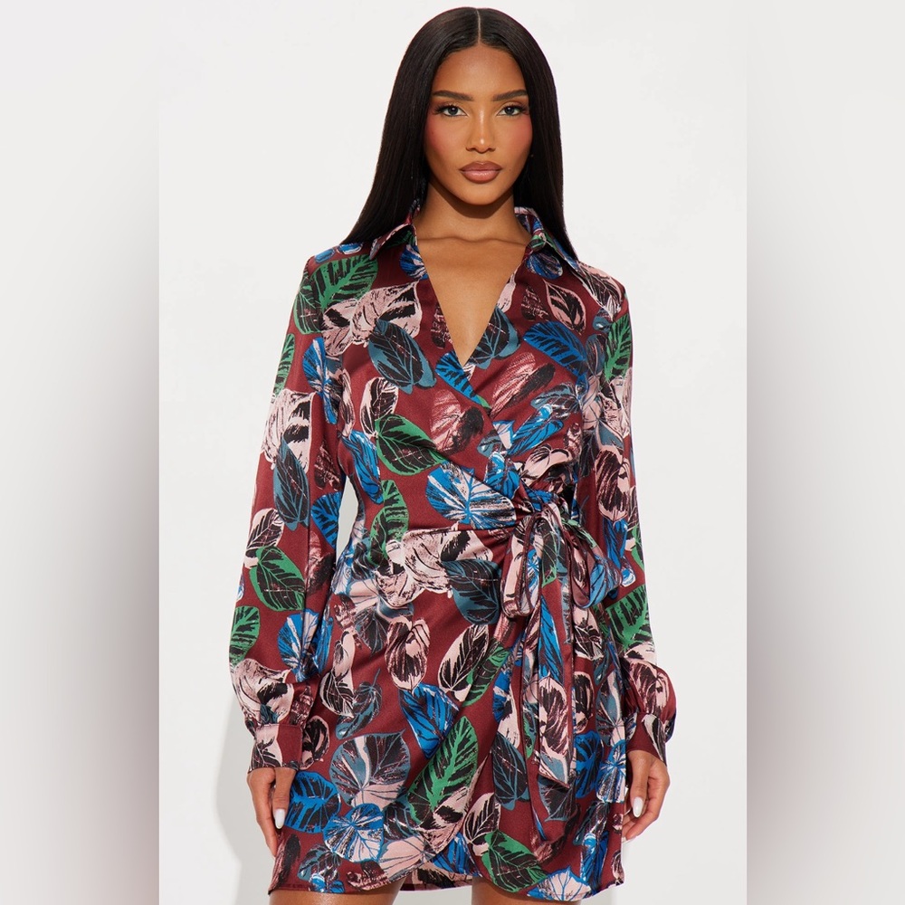 Floral Wrap Dress